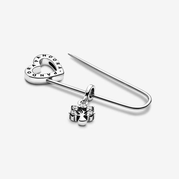 Cài Charm Pandora ME Safety Pin Brooch 698552C00 Màu Bạc - Trang sức - Vua Hàng Hiệu