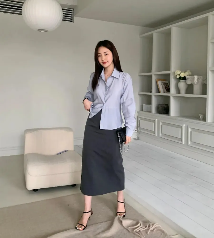 Chân váy suông mặc với áo gì? 10+ Cách phối đồ với chân váy suông siêu ưng