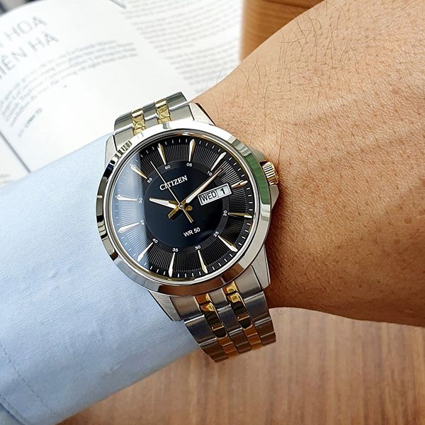 Đồng Hồ Đôi Citizen Quartz BF2018-52E/EQ0608-55E Màu Bạc Vàng - Đồng hồ - Vua Hàng Hiệu