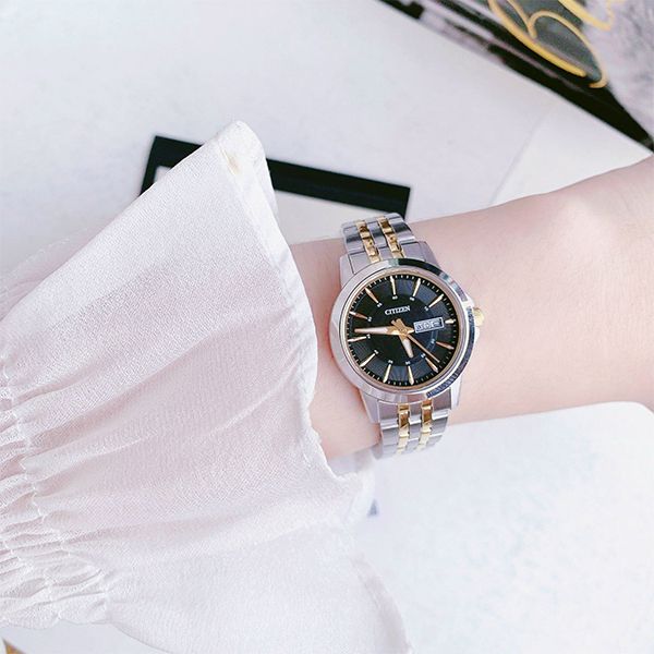 Đồng Hồ Đôi Citizen Quartz BF2018-52E/EQ0608-55E Màu Bạc Vàng - Đồng hồ - Vua Hàng Hiệu