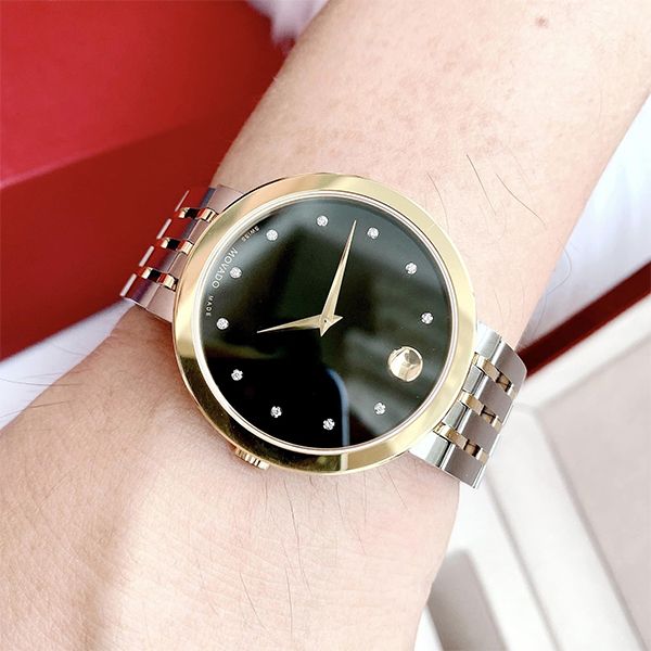 Đồng Hồ Nam Movado Esperanza Matte Watch 0607191 Màu Bạc Đen - Đồng hồ - Vua Hàng Hiệu