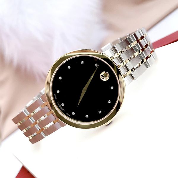 Đồng Hồ Nam Movado Esperanza Matte Watch 0607191 Màu Bạc Đen - Đồng hồ - Vua Hàng Hiệu