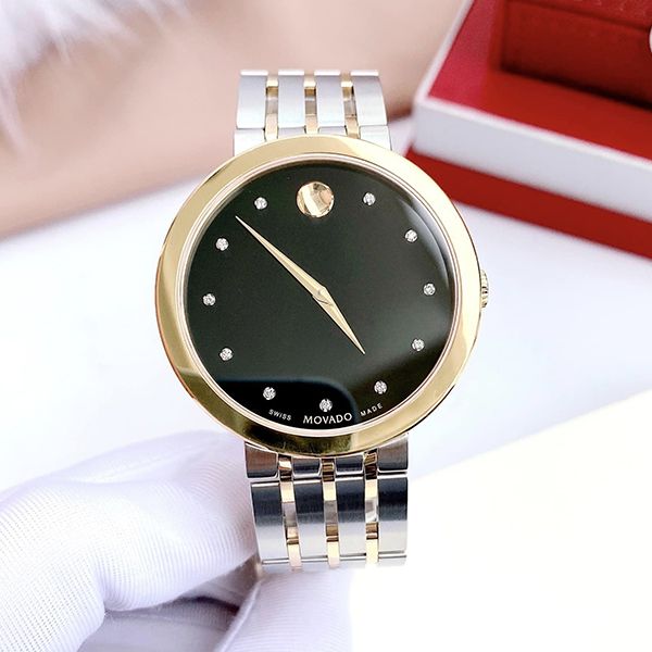 Đồng Hồ Nam Movado Esperanza Matte Watch 0607191 Màu Bạc Đen - Đồng hồ - Vua Hàng Hiệu
