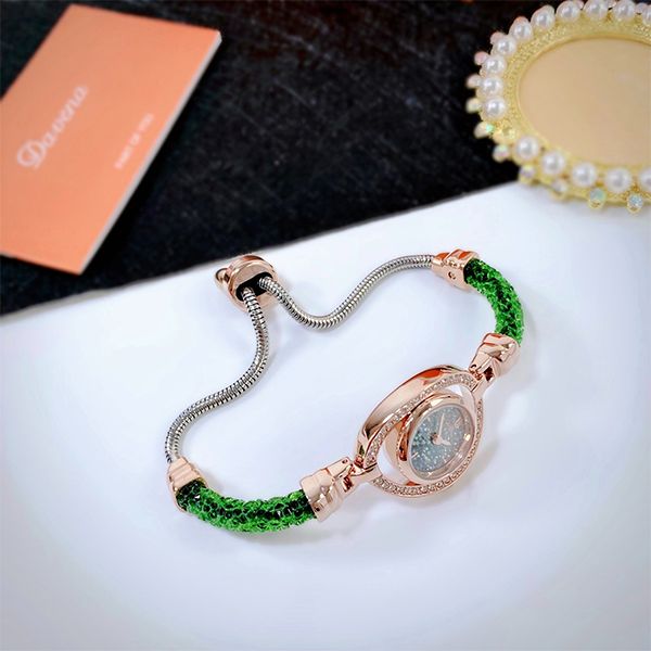 Đồng Hồ Nữ Davena Crystal l61625 Màu Vàng Hồng Xanh - Đồng hồ - Vua Hàng Hiệu