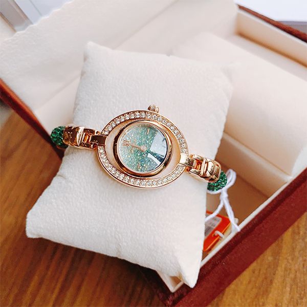 Đồng Hồ Nữ Davena Crystal l61625 Màu Vàng Hồng Xanh - Đồng hồ - Vua Hàng Hiệu