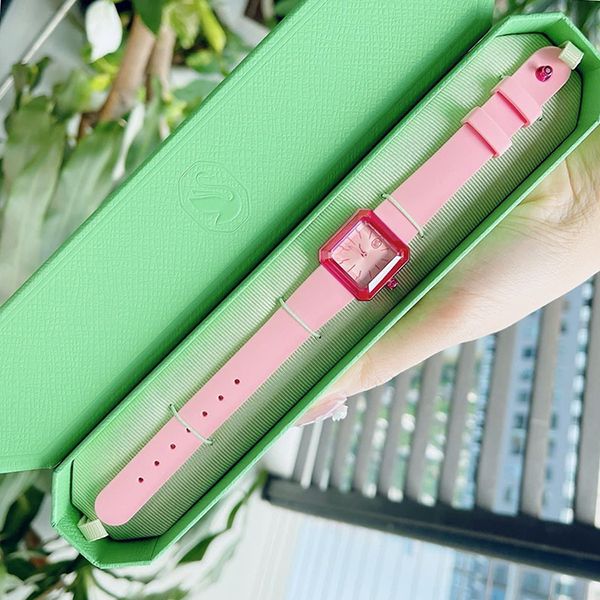 Đồng Hồ Nữ Swarovski Lucent Crystal Watch Silicone Strap 25mm X 25mm Pink 5624373 Màu Hồng - Đồng hồ - Vua Hàng Hiệu