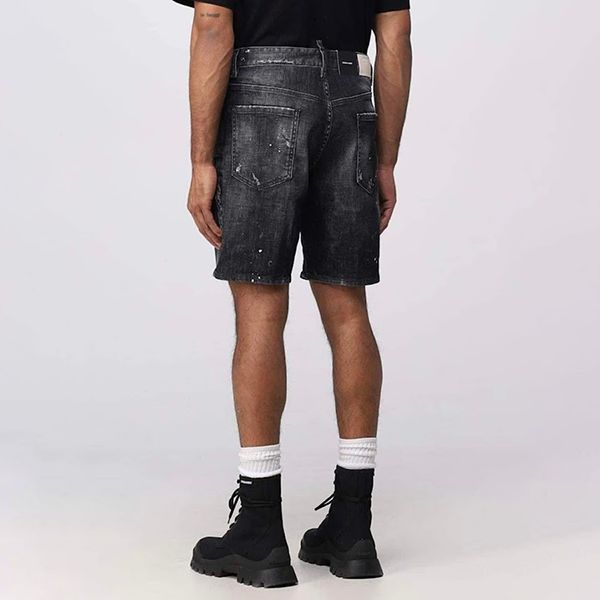 Quần Short Nam Dsquared2 S74MU0773 Màu Đen Xám Size 50 - Thời trang - Vua Hàng Hiệu