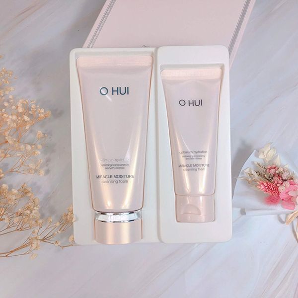 Set Sữa Rửa Mặt Ohui Miracle Moisture Cleansing Foam (200ml + 100ml) SUM37 - Sữa Rửa Mặt - Vua Hàng Hiệu
