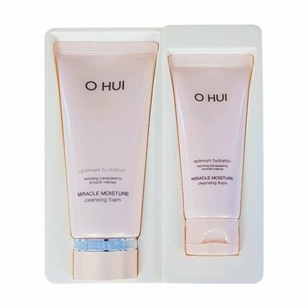Set Sữa Rửa Mặt Ohui Miracle Moisture Cleansing Foam (200ml + 100ml) SUM37 - Sữa Rửa Mặt - Vua Hàng Hiệu