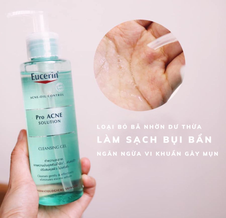 Top 5 sữa rửa mặt Eucerin chất lượng tốt cho mọi làn da