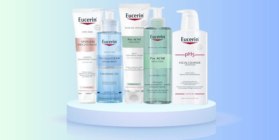 Top 5 sữa rửa mặt Eucerin chất lượng tốt cho mọi làn da