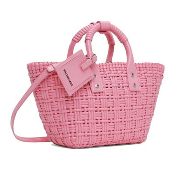 Túi Tote Nữ Balenciaga XS Bistro Basket Sweet Pink Bag Spring Summer Màu Hồng - Túi xách - Vua Hàng Hiệu