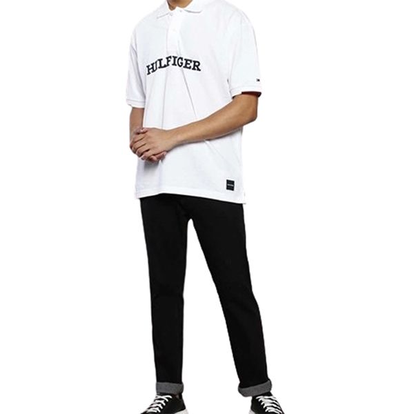 Áo Polo Nam Tommy Hilfiger 4500484154 - GD04 Màu Trắng Size S - Thời trang - Vua Hàng Hiệu