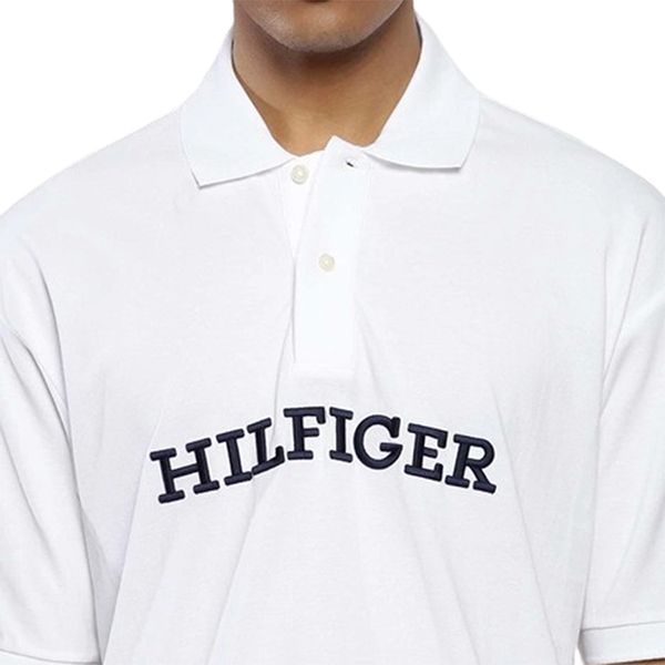 Áo Polo Nam Tommy Hilfiger 4500484154 - GD04 Màu Trắng Size S - Thời trang - Vua Hàng Hiệu