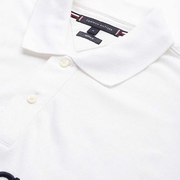 Áo Polo Nam Tommy Hilfiger 4500484154 - GD04 Màu Trắng Size S - Thời trang - Vua Hàng Hiệu