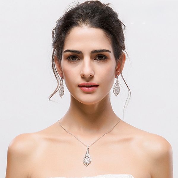 Dây Chuyền Nữ Kya Jewel Sparkling Feather N280 Màu Bạc - Trang sức - Vua Hàng Hiệu