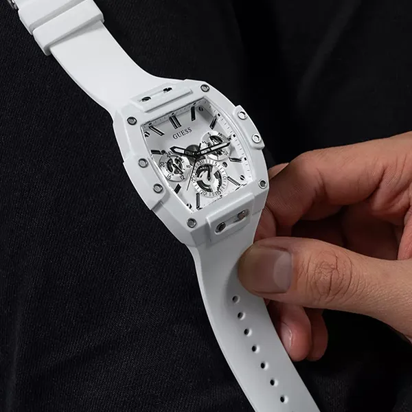 Đồng Hồ Nam Guess Phoenix White Tone Watch GW0203G2 Màu Trắng - Đồng hồ - Vua Hàng Hiệu