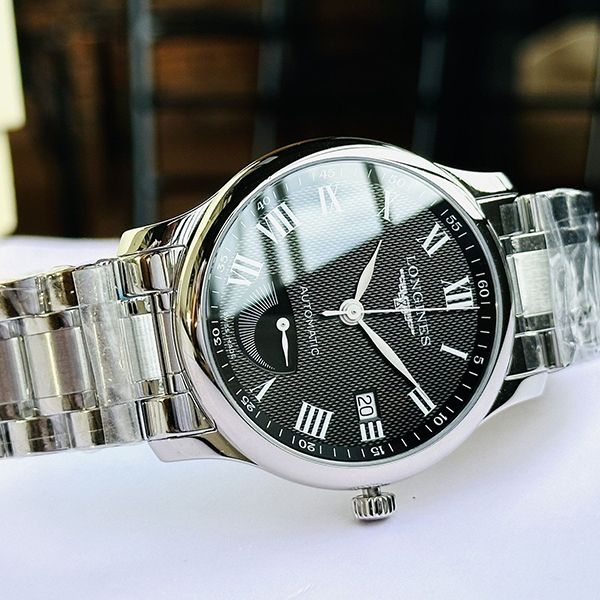 Đồng Hồ Nam Longines Master Collection Stainless L2.708.4.51.6 Màu Bạc Đen - Đồng hồ - Vua Hàng Hiệu