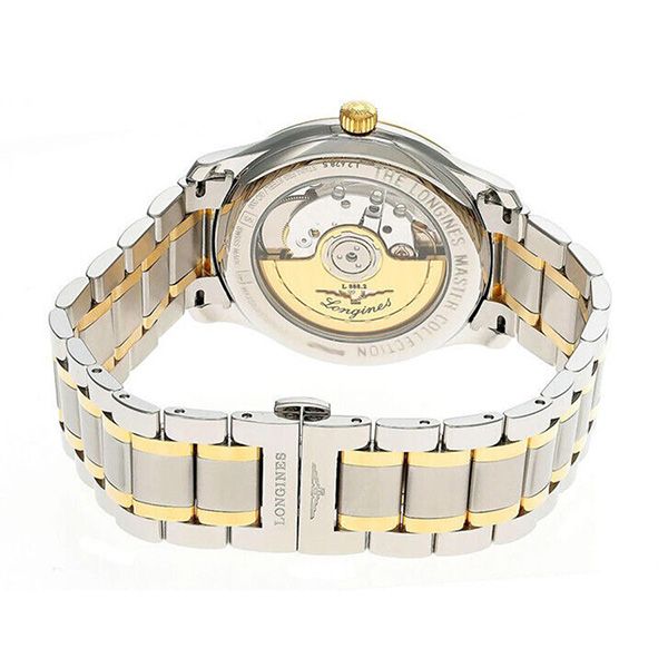 Đồng Hồ Nam Longines Master Watch L2.628.5.11.7 38.5mm Màu Vàng/Bạc - Đồng hồ - Vua Hàng Hiệu