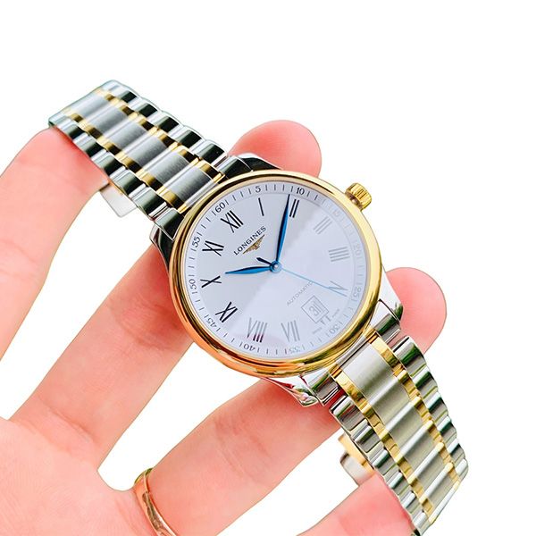 Đồng Hồ Nam Longines Master Watch L2.628.5.11.7 38.5mm Màu Vàng/Bạc - Đồng hồ - Vua Hàng Hiệu