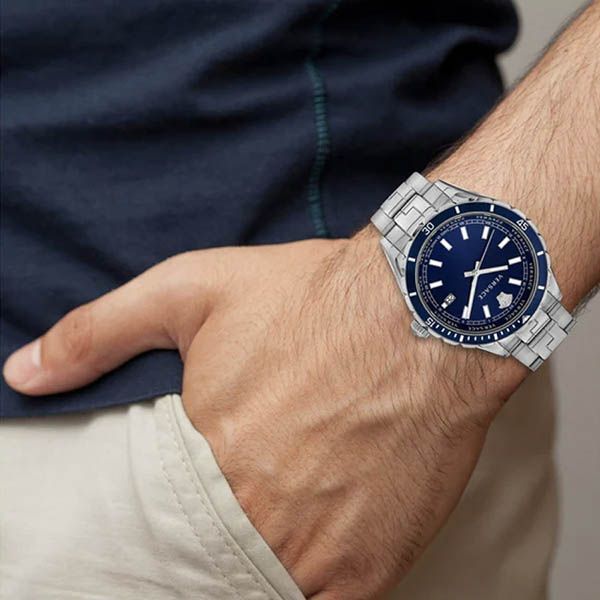 Đồng Hồ Nam Versace VE3A00922 Hellenyium Blue Silver Stainless Steel Màu Xanh Bạc - Đồng hồ - Vua Hàng Hiệu