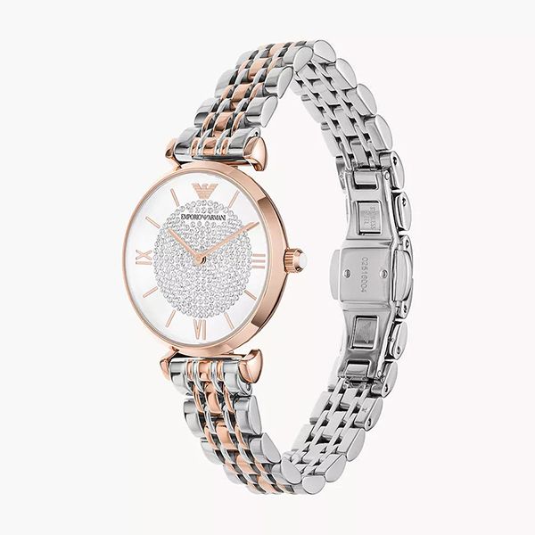 Đồng Hồ Nữ Emporio Armani Women's Two-Tone Stainless Steel Watch AR1926 Màu Vàng Hồng/Bạc - Đồng hồ - Vua Hàng Hiệu