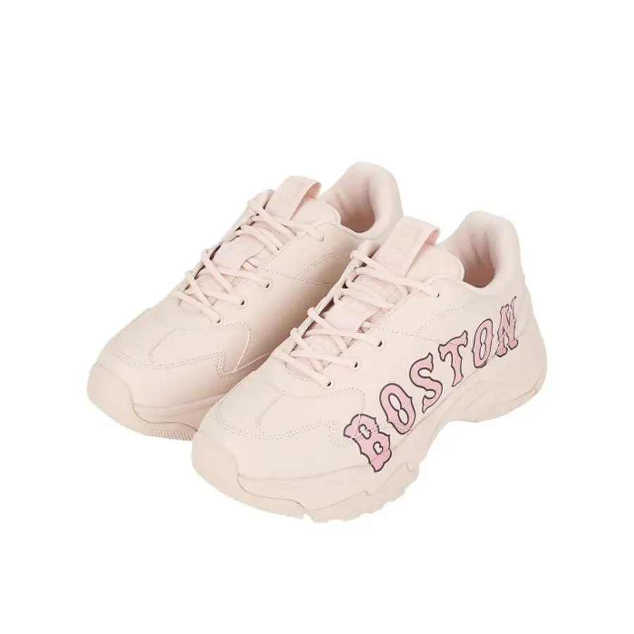 Giày Sneaker MLB Big Ball Chunky P Boston Red Sox Màu Hồng Nhạt