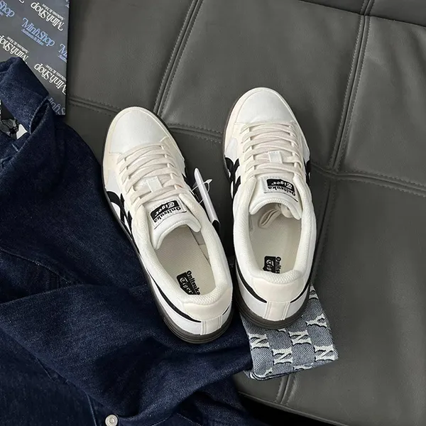 Giày Sneaker Onitsuka Tiger Advanti Cream White Black 1183B799 101 Màu Trắng Đen Size 43.5 - Giày - Vua Hàng Hiệu