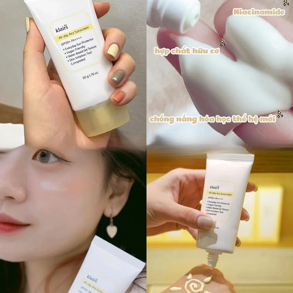 Top 10 kem chống nắng không nâng tone, không màu tốt