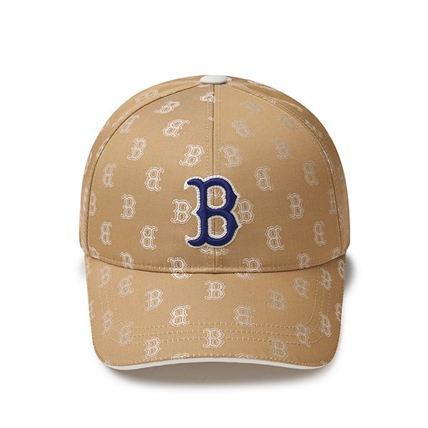 Mũ MLB Classic Monogram Structure Ball Cap Boston Red Sox 3ACPM014N-43BGD Màu Beige - Mũ nón - Vua Hàng Hiệu