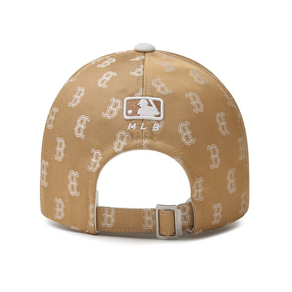 Mũ MLB Classic Monogram Structure Ball Cap Boston Red Sox 3ACPM014N-43BGD Màu Beige - Mũ nón - Vua Hàng Hiệu