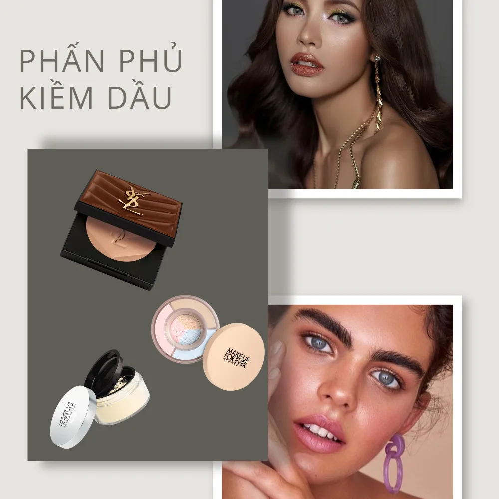 Top 10 phấn phủ kiềm dầu cho da ngăm được yêu rất thích hiện nay