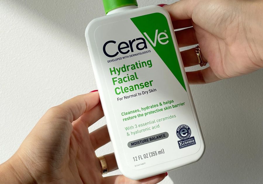 Sữa rửa mặt Cerave Hydrating Facial Cleanser chứa các thành phần dịu nhẹ và an toàn