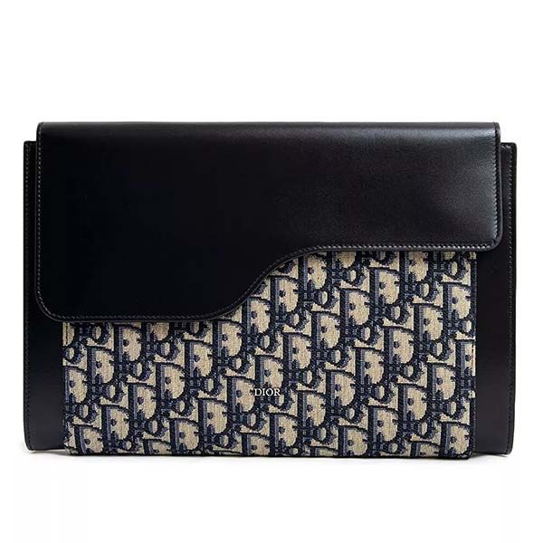 Túi Cầm Tay Dior Christian Homme Saddle Clutch Màu Đen - Túi xách - Vua Hàng Hiệu