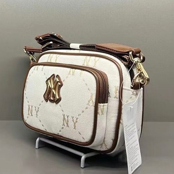 Túi Đeo Chéo Nữ MLB Monogram Jacquard New York Yankees White 7ACRMDA4- 50WHT Màu Trắng Nâu - Túi xách - Vua Hàng Hiệu