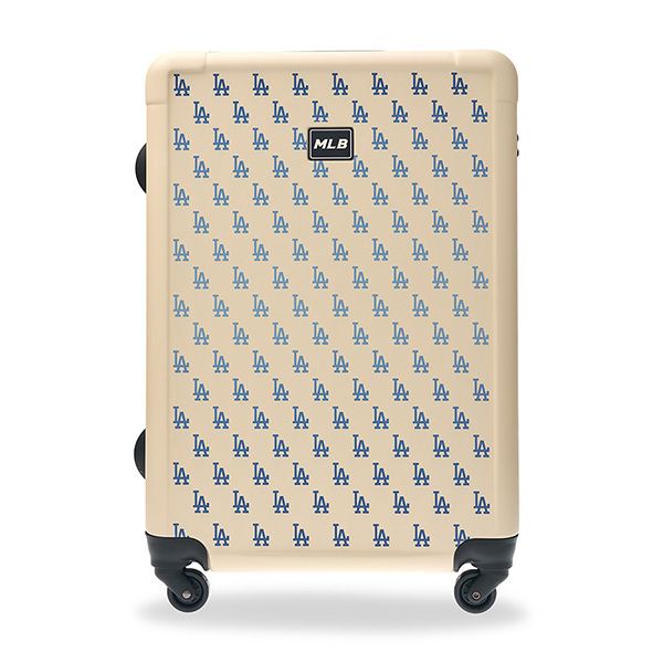 Vali MLB Classic Monogram LA Dodger 3AHH0024N-07CRS Màu Trắng Kem Size 26 - Túi xách - Vua Hàng Hiệu