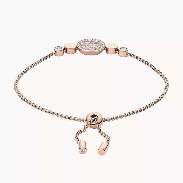 Vòng Đeo Tay Nữ Fossil Mother-of-Pearl Disc Bracelet JF02905791 Màu Vàng Hồng - Trang sức - Vua Hàng Hiệu
