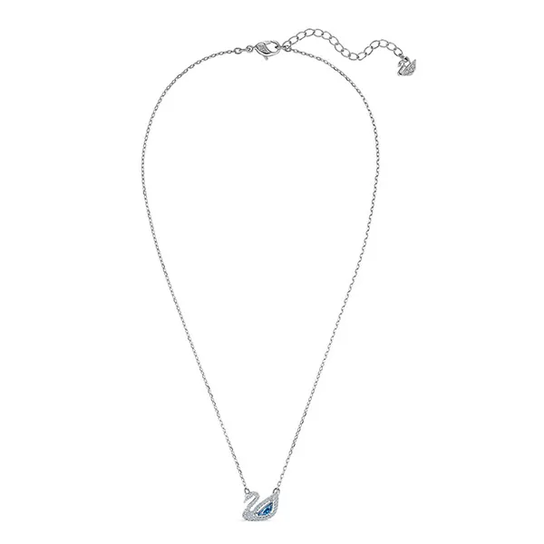 Dây Chuyền Nữ Swarovski Dazzling Swan Blue Necklace By Swarovski Bracelet 5563464 Màu Bạc (Box Hồng) - Trang sức - Vua Hàng Hiệu