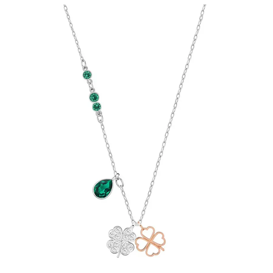 Dây Chuyền Nữ Swarovski Duo Clover Pendant 5139471 Phối Màu