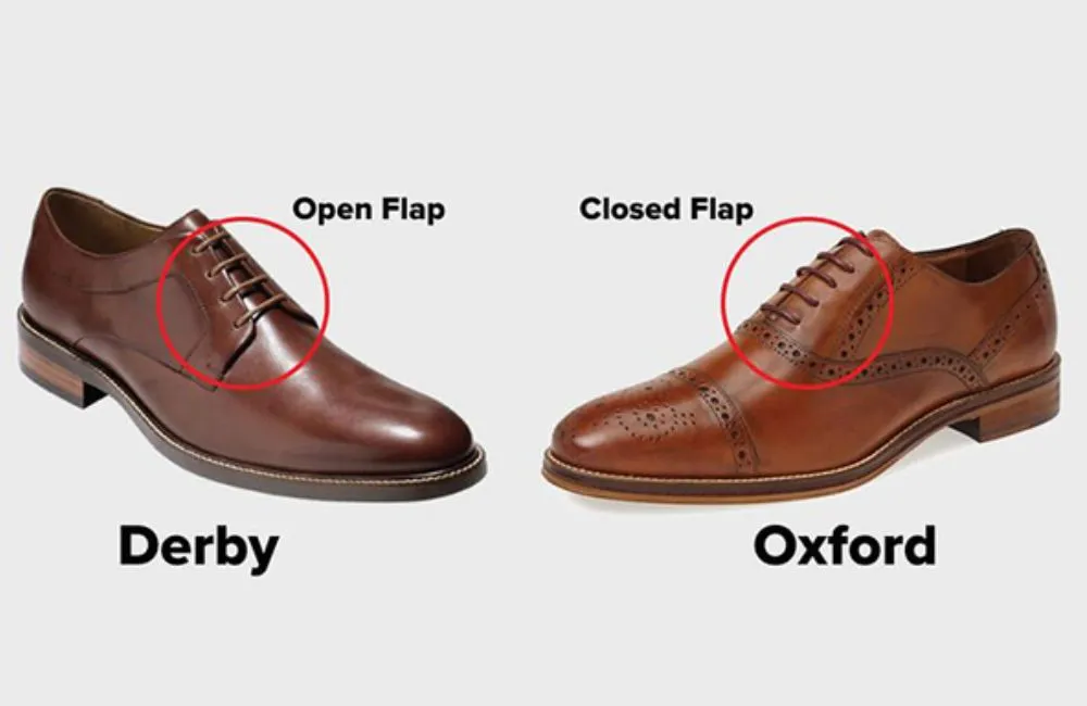Giày derby là gì? Phân biệt giày derby và giày oxford nam