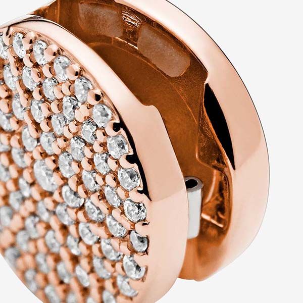 Hạt Vòng Charm Pandora Clip Charm In 14k Rose Gold-Plated 787583CZ Màu Vàng Hồng - Trang sức - Vua Hàng Hiệu
