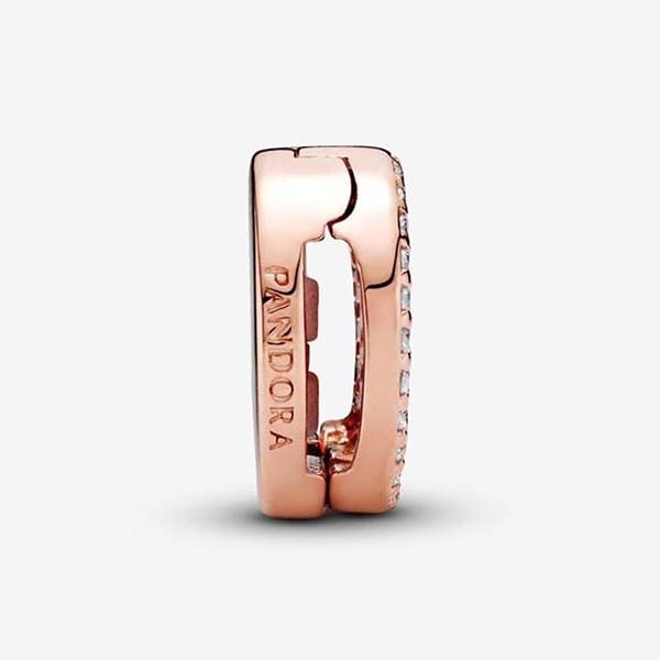 Hạt Vòng Charm Pandora Clip Charm In 14k Rose Gold-Plated 787583CZ Màu Vàng Hồng - Trang sức - Vua Hàng Hiệu