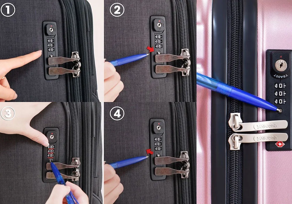Hướng dẫn cách mở khóa vali bị kẹt hoặc quên mật khẩu