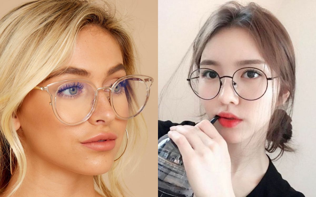 Mặt tam giác ngược đeo kính gì? Mẫu kính đẹp cho mặt tam giác
