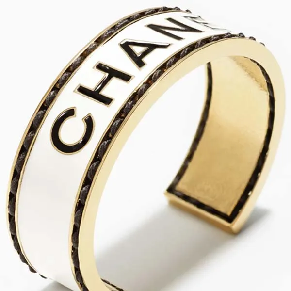 Vòng Đeo Tay Nữ Chanel Bangles Casual, Street, Party Style Màu Đen Trắng - Trang sức - Vua Hàng Hiệu