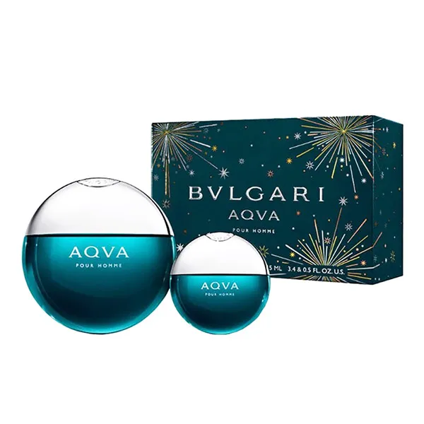 Set Nước Hoa Nam Bvlgari Aqva Pour Homme Eau De Toilette (100ml +15ml) - Nước hoa - Vua Hàng Hiệu