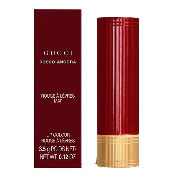 Son Lì Gucci Rouge À Lèvres Mat Lipstick 509 Rosso Ancora Màu Đỏ Đậm - Son Môi - Vua Hàng Hiệu
