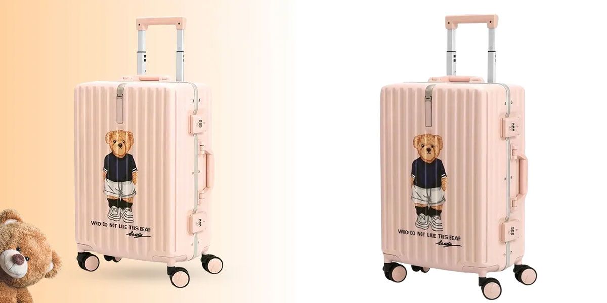 Vali nhựa nữ kéo cao cấp TTWN Bear TN7034 màu hồng