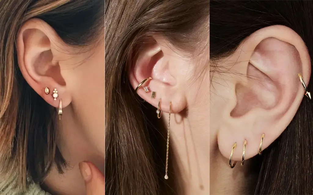 Top 18 vị trí xỏ khuyên tai ĐẸP mà KHÔNG ĐAU nên thử