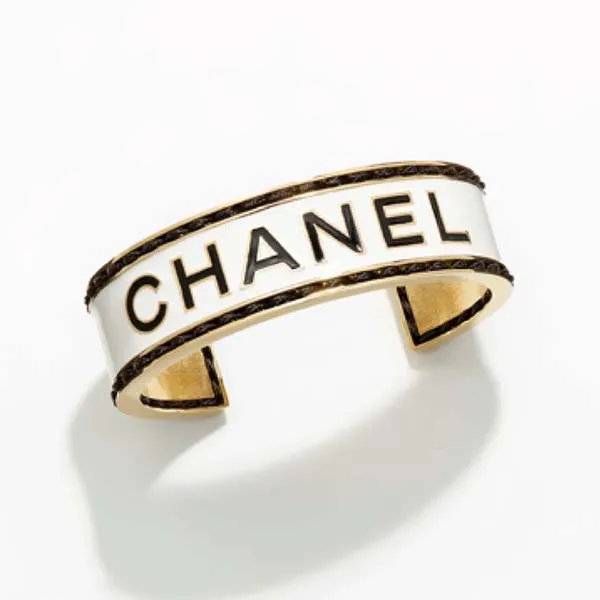 Vòng Đeo Tay Nữ Chanel Bangles Casual, Street, Party Style Màu Đen Trắng - Trang sức - Vua Hàng Hiệu